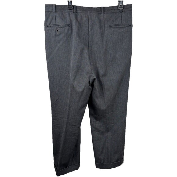 Evan Picone - Elder-Beerman Men’s Suit 2 Piece Gray Wool Jacket 46R Pants 38x28 - Picture 12 of 12